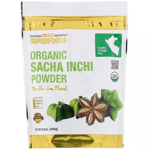 California Gold Nutrition, Superfoods, Organic Sacha Inchi Powder, 8.5 oz (240 g) Review