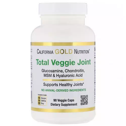 California Gold Nutrition, Total Veggie Joint, Vegetarian Glucosamin, Chondroitin, MSM & Hyaluronic Acid, 90 Veggie Capsules Review