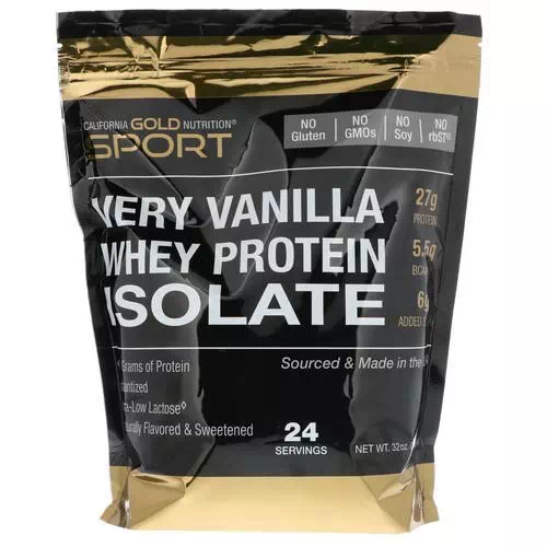 California Gold Nutrition, Very Vanilla Flavor Whey Protein Isolate, 2 lbs (908 g) Review