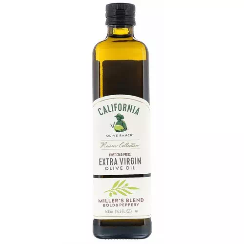 California Olive Ranch, Extra Virgin Olive Oil, Miller's Blend, 16.9 fl oz (500 ml) Review