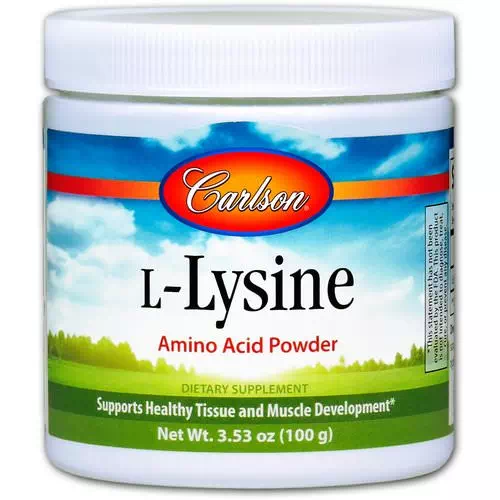 Carlson Labs, L-Lysine, Amino Acid Powder, 3.53 oz (100 g) Review
