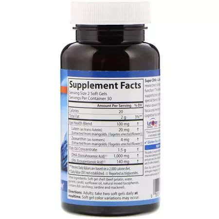 Zeaxanthin, Lutein, Nose, Ear, Eye, DHA, Omegas EPA DHA, Fish Oil, Supplements