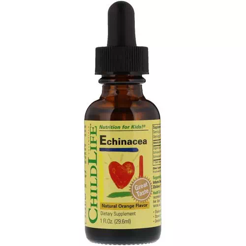 ChildLife, Essentials, Echinacea, Natural Orange Flavor, 1 fl oz (29.6 ml) Review