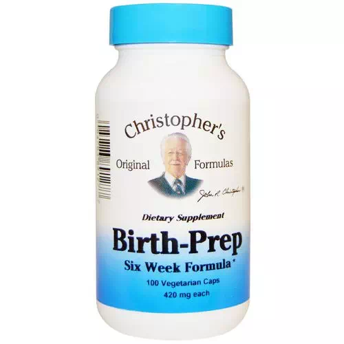 Christopher's Original Formulas, Birth-Prep Six Week Formula, 420 mg, 100 Veggie Caps Review