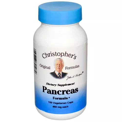 Christopher's Original Formulas, Pancreas Formula, 460 mg, 100 Veggie Caps Review