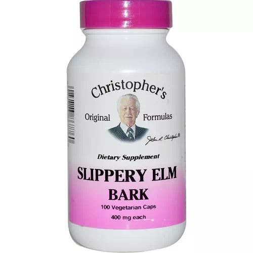 Christopher's Original Formulas, Slippery Elm Bark, 400 mg, 100 Veggie Caps Review