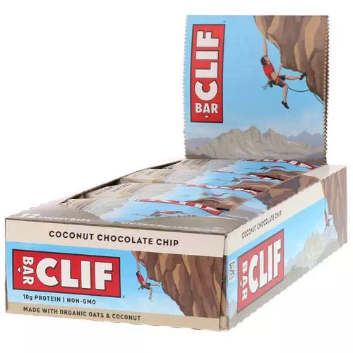 Clif Bar, Energy Bar, Coconut Chocolate Chip, 12 Bars, 2.40 oz (68 g) Each Review