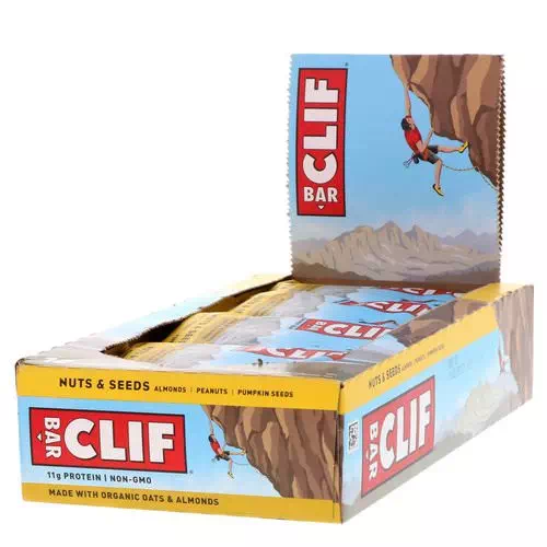Clif Bar, Energy Bars, Nuts & Seeds, 12 Bars, 2.40 oz (68 g) Each Review