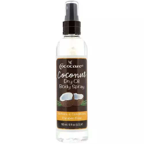Cococare, Coconut Dry Oil Body Spray, 6 fl oz (180 ml) Review