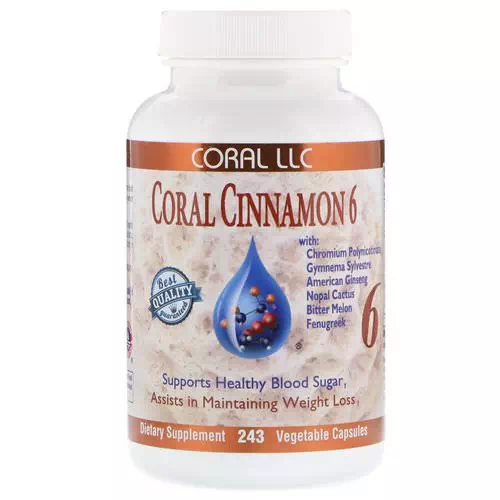 CORAL LLC, Coral Cinnamon 6, 243 Vegetable Capsules Review