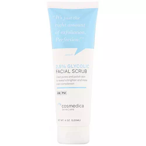 Cosmedica Skincare, 2.5% Glycolic Facial Scrub, 4 oz (120 ml) Review