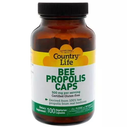 Country Life, Bee Propolis Caps, 500 mg, 100 Vegetarian Capsules Review
