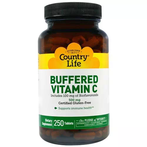 Country Life, Buffered Vitamin C, 500 mg, 250 Tablets Review