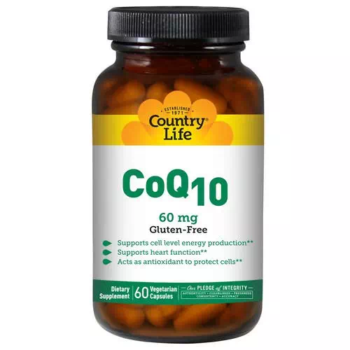 Country Life, CoQ10, 60 mg, 60 Veggie Caps Review