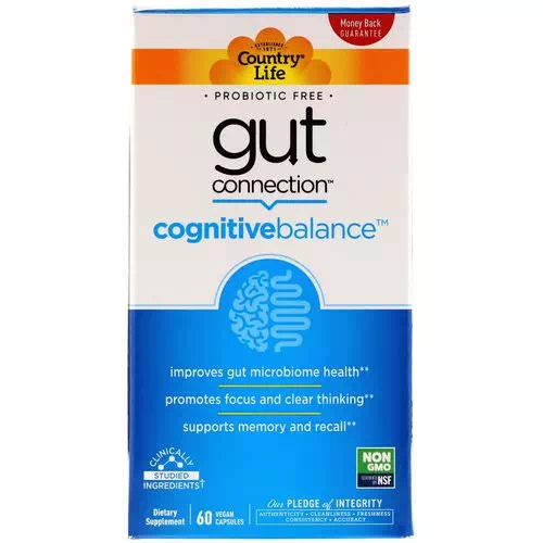 Country Life, Gut Connection, Cognitive Balance, 60 Vegan Capsules Review