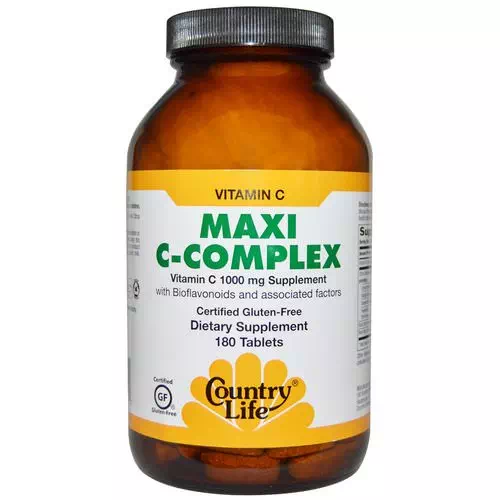 Country Life, Maxi C-Complex, 180 Tablets Review