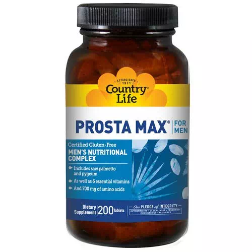 Country Life, Prosta Max, for Men, 200 Tablets Review