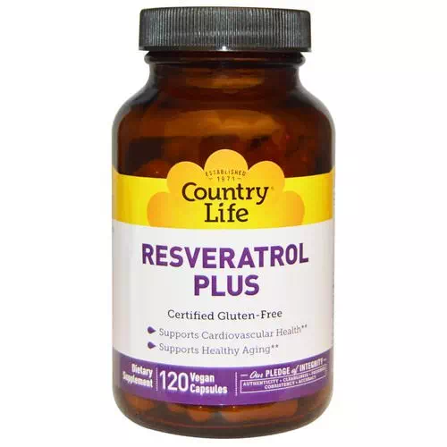Country Life, Resveratrol Plus, 120 Vegan Caps Review