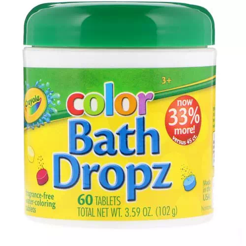 Crayola, Color, Bath Dropz, 60 Tablets Review