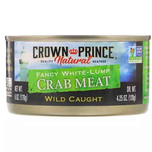 Crown Prince Natural, Fancy White-Lump Crab Meat, 6 oz (170 g) Review