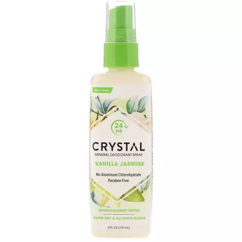 Crystal Body Deodorant, Mineral Deodorant Spray, Vanilla Jasmine, 4 fl oz (118 ml) Review