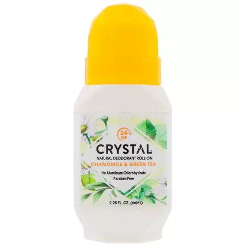 Crystal Body Deodorant, Natural Deodorant Roll On, Chamomile & Green Tea, 2.25 fl oz (66 ml) Review