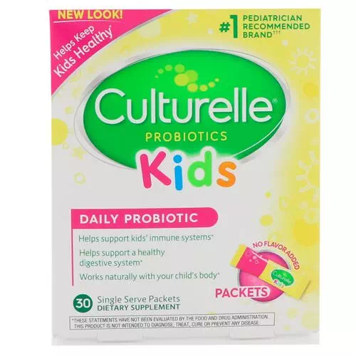 Culturelle, Kids, Daily Probiotic, Unflavored, 30 Single Serve Packets Review