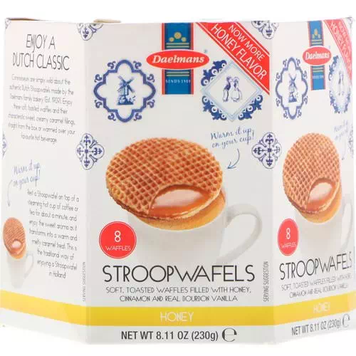 Daelmans, Stroopwafels, Honey, 8 Waffles, 8.11 oz (230 g) Review