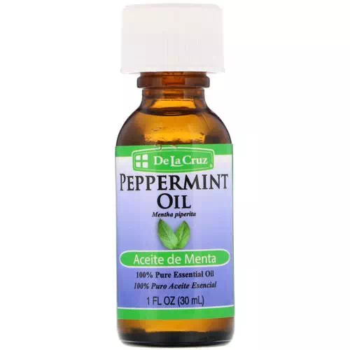 De La Cruz, Peppermint Oil, 100% Pure Essential Oil, 1 fl oz (30 ml) Review