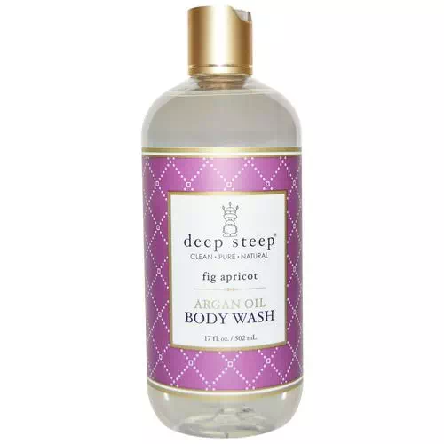 Deep Steep, Argan Oil Body Wash, Fig Apricot, 17 fl oz (502 ml) Review