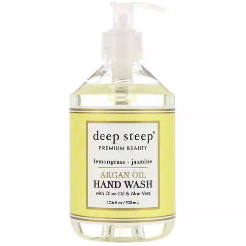 Deep Steep, Argan Oil Hand Wash, Lemongrass-Jasmine, 17.6 fl oz (520 ml) Review