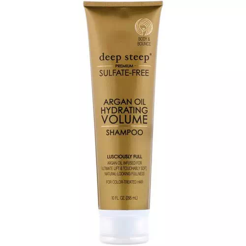 Deep Steep, Argan Oil, Hydrating Volume Shampoo, Lusciously Full, 10 fl oz. (295 ml) Review