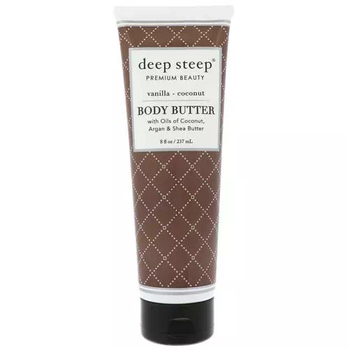 Deep Steep, Body Butter, Vanilla Coconut, 8 fl oz (237 ml) Review