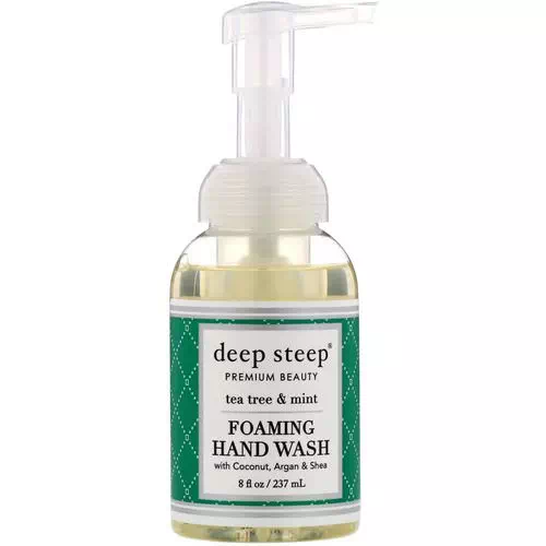 Deep Steep, Foaming Hand Wash, Tea Tree & Mint, 8 fl oz (237 ml) Review