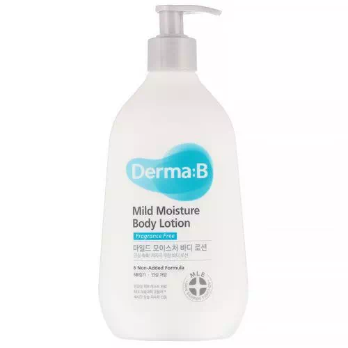 Derma:B, Mild Moisture Body Lotion, Fragrance Free, 13.5 fl oz (400 ml) Review