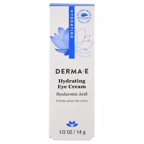 Derma E, Hydrating Eye Cream with Hyaluronic Acid, 1/2 oz (14 g) Review
