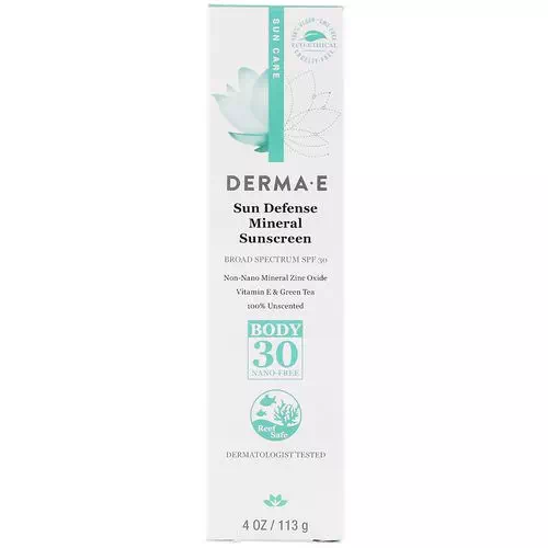 Derma E, Sun Defense Mineral Sunscreen, SPF 30, 4 oz (113 g) Review