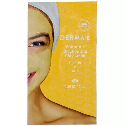 Derma E, Vitamin C Brightening Clay Mask, Turmeric & Kale, 0.35 oz (10 g) Review