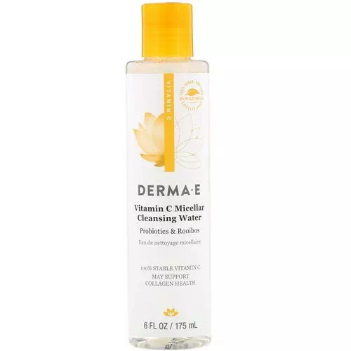 Derma E, Vitamin C Micellar Cleansing Water, Probiotics & Rooibos, 6 fl oz (175 ml) Review