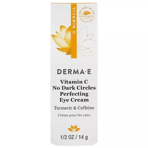 Derma E, Vitamin C, No Dark Circles Perfecting Eye Cream, 0.5 oz (14 g) Review