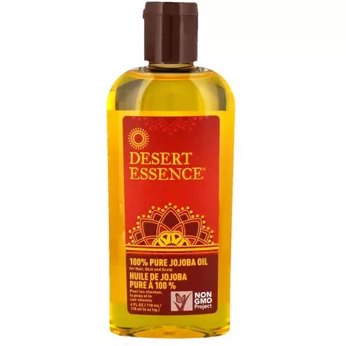 Desert Essence, 100% Pure Jojoba Oil, For Hair, Skin and Scalp, 4 fl oz (118 ml) Review