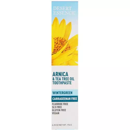 Desert Essence, Arnica & Tea Tree Oil Toothpaste, Wintergreen, 6.25 oz (176 g) Review