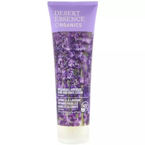 Desert Essence, Organics, Hand and Body Lotion, Bulgarian Lavender, 8 fl oz (237 ml) Review