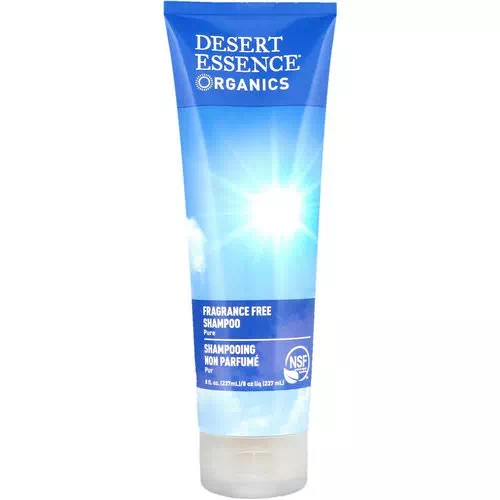 Desert Essence, Organics, Shampoo, Fragrance Free, 8 fl oz (237 ml) Review