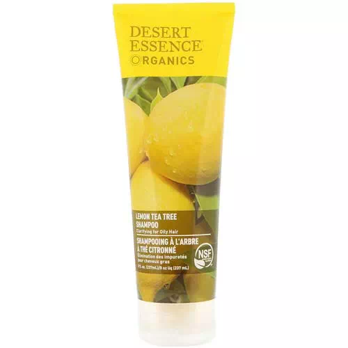 Desert Essence, Organics, Shampoo, Lemon Tea Tree, 8 fl oz (237 ml) Review