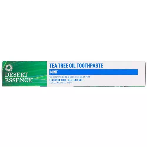 Desert Essence, Tea Tree Oil Toothpaste, Mint, 6.25 oz (176 g) Review