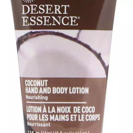 Desert Essence, Travel Size, Coconut Hand and Body Lotion, 1.5 fl oz (44 ml) Review