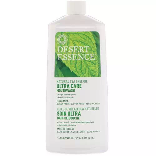 Desert Essence, Ultra Care Mouthwash, Mega Mint, 16 fl oz (473 ml) Review