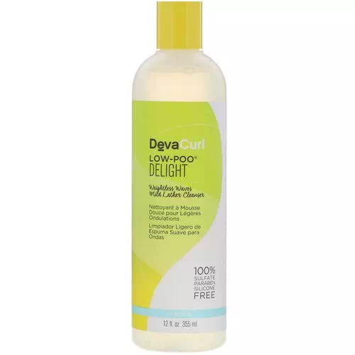 DevaCurl, Low-Poo, Delight, Weightless Waves Mild Lather Cleanser, 12 fl oz (355 ml) Review