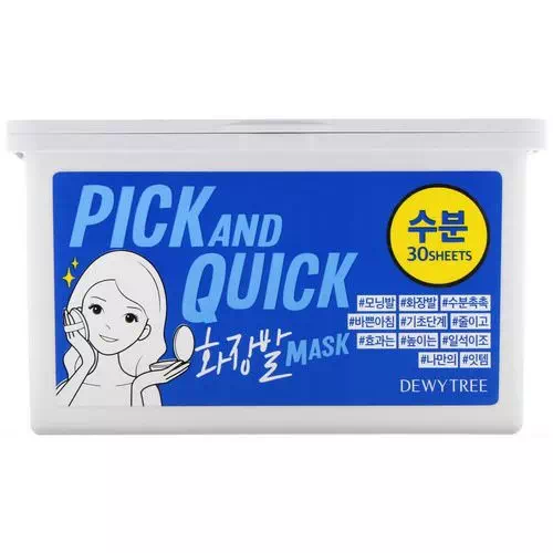 Dewytree, Pick and Quick Refreshing Aqua Mask, 30 Sheets Review